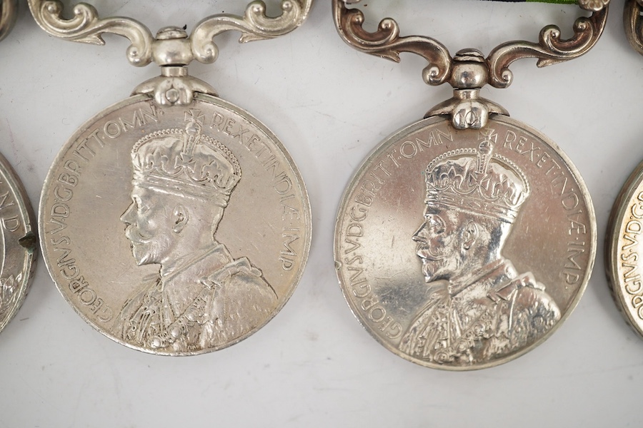 Five George V India General Service Medals